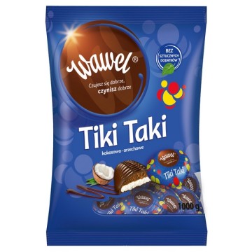 Cukierki WAWEL Tiki Taki kokosowo-orzechowe 1 kg