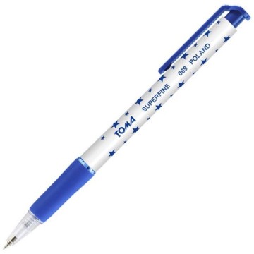 Długopis automatyczny TOMA SuperFine 069 niebieski