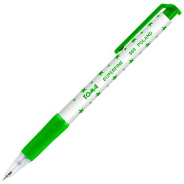 Długopis automatyczny TOMA SuperFine 069 zielony