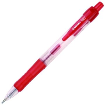 Długopis żelowy DONAU czerwony automatyczny
