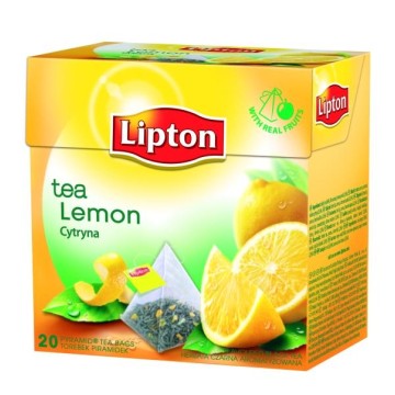 Herbata LIPTON piramidki cytrynowa 20 torebek