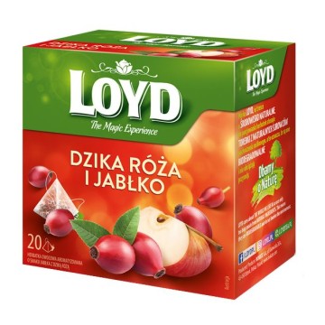 Herbata LOYD dzika róża i jabłko 20 torebek