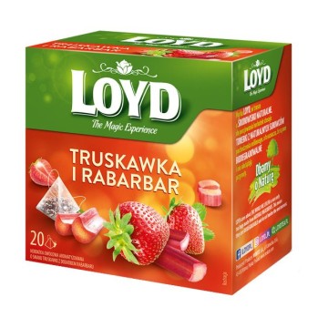 Herbata LOYD truskawka i rabarbar 20 torebek