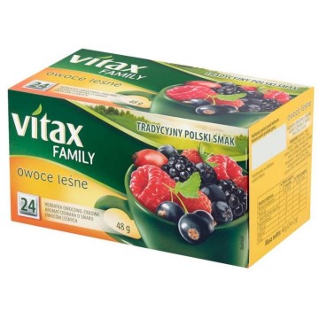 Herbata VITAX Family owoce leśne 24 torebki