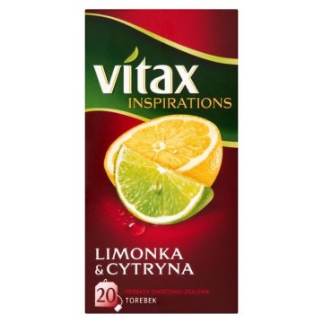 Herbata VITAX limonka z cytryną 20 torebek