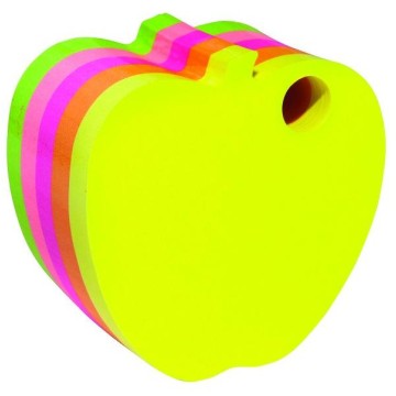 Karteczki DONAU "jabłko” (1x400) mix neon