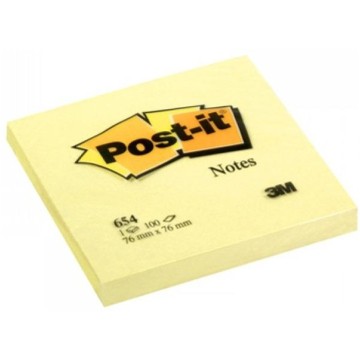 Karteczki POST-IT 76x76mm (1x100) żółte