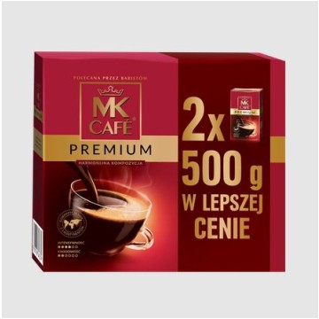 Kawa mielona MK CAFE Premium Duopack 2x500g