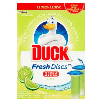Krążek żelowy do WC DUCK Fresh Discs cytrynowy