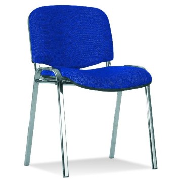 Krzesło biurowe ISO Chrome C14 czarno-niebieskie