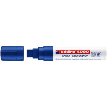 Marker kredowy EDDING 4090 niebieski ścięty