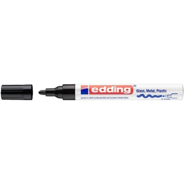 Marker olejowy EDDING 750 czarny 2-4mm okr.