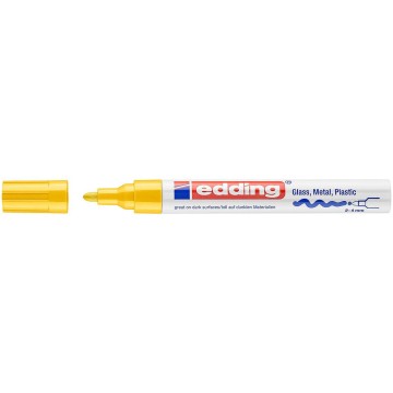 Marker olejowy EDDING 750 żółty 2-4mm okr.
