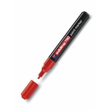 Marker olejowy EDDING 790 czerwony 2-3mm okr.
