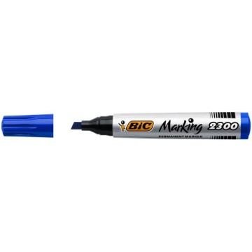 Marker permanentny BIC 2300 niebieski ścięty