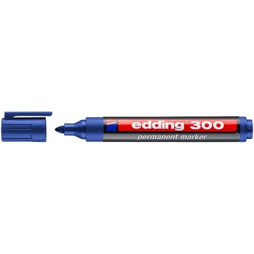 Marker permanentny EDDING 300 niebieski okr.