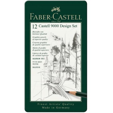 Ołówki FABER CASTELL 9000 ART 2B - 6H 12 szt.