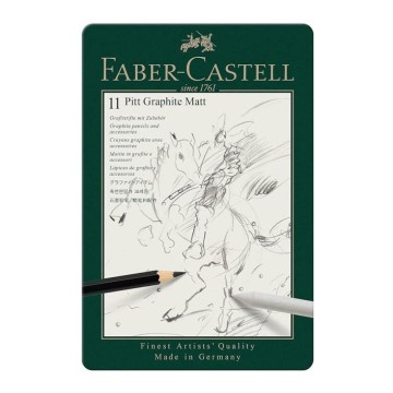 Ołówki FABER CASTELL Pitt Graphite Matt 8 szt.