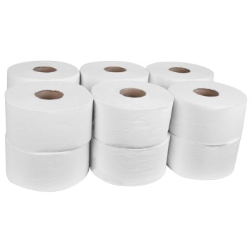 Papier toaletowy Jumbo celuloza 12szt. biały