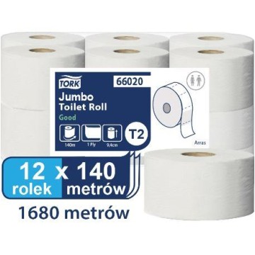 Papier toaletowy TORK Mini Jumbo T2 12 rolek
