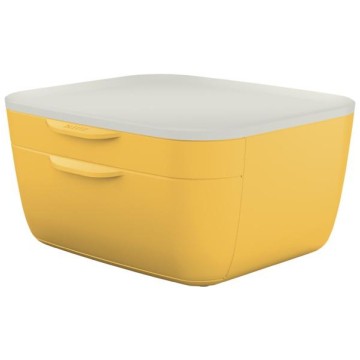 Pojemnik LEITZ Cosy z szufladami żółty