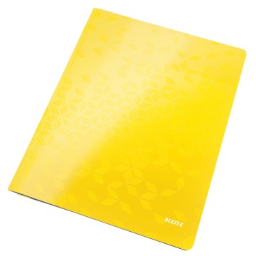 Skoroszyt tekturowy LEITZ WOW żółty metaliczny