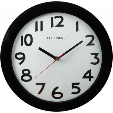 Zegar ścienny Q-CONNECT czarny